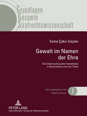 cover image of Gewalt im Namen der Ehre